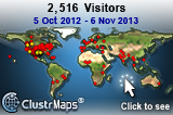 Locations of visitors to this page