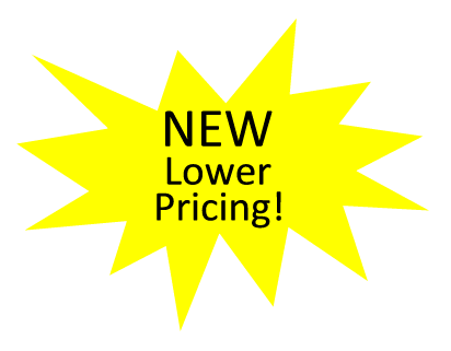 New Lower Pricing!